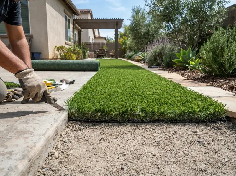 Synthetic Turf Installation in Homeland CA